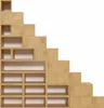 Treppenregal 225 cm - Honig Produktbild-Vorschau 3