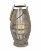 Lampa ogrodowa z bambusa z uchwytem i szklanym cylindrem, Podgląd zdjęcia produktu 7