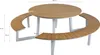 AXI Taco runder Picknicktisch in Teak Holz Look & Weiß für Produktbild-Vorschau 3
