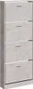 vidaXL Schuhschrank Betongrau 59x17x150 cm Holzwerkstoff Produktbild-Vorschau 1