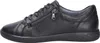 A side view of a black leather sneaker. Produktbild-Vorschau