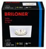 Briloner LED Einbauleuchte Eckig Aluminium 5W 400lm 3000K Produktbild-Vorschau 2