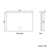 Badspiegel mit Beleuchtung 70×50cm Kaltweiß dimmbar Produktbild-Vorschau 8