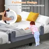 COSTWAY Składana barierka do łóżeczka, ochraniacz na Podgląd zdjęcia produktu 5