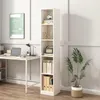 Bibliothèque, blanche, haute, classeurs, bureau, salon, Voir les images du produit 3