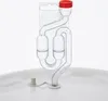 A close-up of a fermentation airlock with a red cap, attached to a white container lid. Produktbild-Vorschau