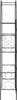 vidaXL Gartenbogen Uni Schwarz 115 x 37 x 226 cm Produktbild-Vorschau 7