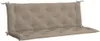 vidaXL Polštář na zahradní lavici Taupe 150x(50+50)x7 cm Náhled obrázku produktu 1