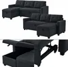 Sofa L Form Vitalispa Campina Anthrazit 226 x 163 cm mit Produktbild-Vorschau 6