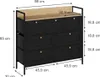 Komoda Vicco Belaro Czarny 98 x 85 cm z 7 szufladami, Model Podgląd zdjęcia produktu 2