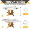 Okrúhly rozťahovací stôl kuchynský stôl 90-120 cm, 4-8 osôb Náhľad obrázku produktu 2
