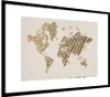 MuchoWow® MuchoWow® Gerahmtes Poster Weltkarte - Seil - Produktbild-Vorschau 7