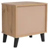 Table de chevet HWC-P42, commode de chevet, 2 tiroirs, MDF, Voir les images du produit 7