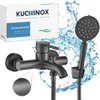 Kuchinox | Noia Wannenbatterie - Grafit - Wandmontage - Produktbild-Vorschau 1