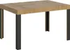 Ausziehbarer Tisch 90x130/234 cm Nature Oak Line Anthrazit Produktbild-Vorschau 1
