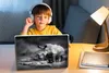 MuchoWow® Laptop Aufkleber Sticker Cover Rhinozeros - Natur Produktbild-Vorschau 3