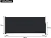JOIEYOU Boční markýza výsuvná 100x300cm Soukromí Balkonová Náhled obrázku produktu 2