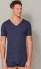 Schiesser Herren T-shirt V-Ausschnitt 8 blau ST Produktbild-Vorschau 4