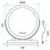 Specchio Rea Make-Up 50 Led Bianco Anteprima dell’immagine prodotto 9