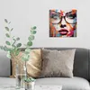 DEQOART Glasbild Echtglas 30x30 cm 'Farbenspiel des Blicks' Produktbild-Vorschau 3