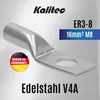10 Stück Kalitec ER3-8 Edelstahl-Rohrkabelschuh V4A 16mm² I Produktbild-Vorschau 2