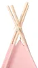 vidaXL Dětský stan Teepee s taškou Peach Skin Pink Náhled obrázku produktu 5