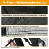 Funda para muebles de jardín, forma en L, impermeable, Vista previa de la imagen del producto 2