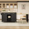 Isola da cucina Merax con piano di lavoro estendibile, Anteprima dell’immagine prodotto 5