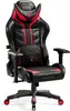 A black and red gaming chair is shown against a white background. Voir les images du produit
