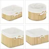 Relaxdays Aufbewahrungskörbe Bambus, 4er Set, Produktbild-Vorschau 9