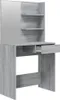 vidaXL Schminktisch mit Spiegel Grau Sonoma 74,5x40x141 cm Produktbild-Vorschau 6