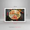 Gerahmtes Poster - Weißer Rahmen - Pizza Käse Tomaten - Produktbild-Vorschau 5