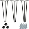 sada 3 nábytkových nohou Hairpin, výška 41 cm, 3 tyče, Náhled obrázku produktu 1