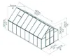 Palram - Canopia Aluminium Gewächshaus Essence 816 Silber Produktbild-Vorschau 7