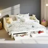 Rozkládací pohovka z masivního dřeva 90x200 cm se 2 Náhled obrázku produktu 10