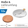 ECENCE Neodymium magneten, 10 stuks - rond, zelfklevend - Productafbeelding-voorbeeld 4