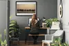 Bild 100x70 MDF-Rahmen Wandkunst Wasser Steine ​​Kunst Produktbild-Vorschau 3