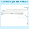 Tenda da sole a morsetto, tenda da balcone senza forature, Anteprima dell’immagine prodotto 8