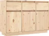 vidaXL Credenza 110x34x75 cm in legno di pino massiccio Anteprima dell’immagine prodotto 2