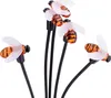 A group of decorative bee-shaped lights on black stems against a white background. Produktbild-Vorschau