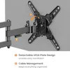 Wiltec Support TV mural pour Écrans 13"-43" – Fixation Voir les images du produit 6
