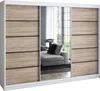 Schwebetürenschrank 200 cm, 3-türig, mit Spiegel & 4 Produktbild-Vorschau 2