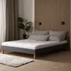 Homestyle4u Polsterbett 160 x 200 cm Futonbett Grau Produktbild-Vorschau 1