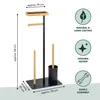 set da toilette eluno 4in1, scopino, portarotolo (di Anteprima dell’immagine prodotto 7