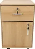 A mobile filing cabinet with one drawer and one door, shown from the front. Anteprima dell’immagine prodotto