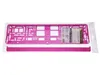 Cornice per targa metallizzata, rosa Anteprima dell’immagine prodotto 3