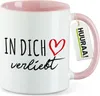 Huuraa Kaffeetasse In dich verliebt 330ml Rosa Keramik Produktbild-Vorschau 1