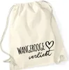 Huuraa Turnbeutel Wangerooge verliebt 12 Liter Natural Produktbild-Vorschau 1