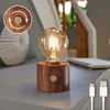 Vintage Akku Glühbirne Edison LED Tischlampe USB-C dimmbar Produktbild-Vorschau 2