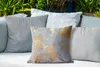 MuchoWow® Outdoor Kissen - Marmor - Blau - Gold - Luxus - Produktbild-Vorschau 4